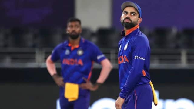 Virat Kohli pictured during India's match against New Zealand in the T20 World Cup. AP