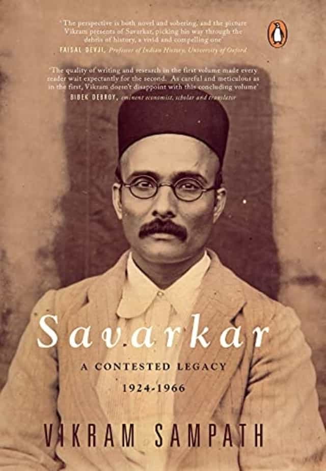 Cover page of historian Vikram Sampath's book 'Savarkar: A Contested Legacy'. Image procured by Utpal Kumar