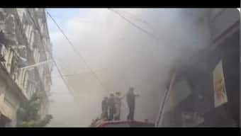 Massive blaze breaks out in a building in Kolkata's congested Colootola area; no one injured
