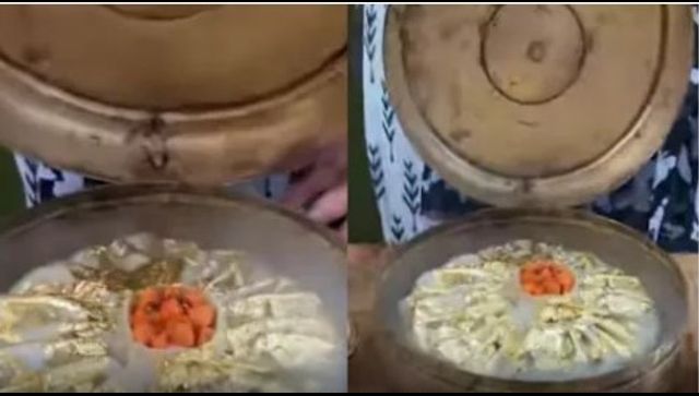 Mumbai eatery serves 24-karat gold-plated Bahubali momo worth Rs 1,299; see viral video here Mumbai eatery serves 24-karat gold-plated Bahubali momo worth Rs 1,299; see viral video here