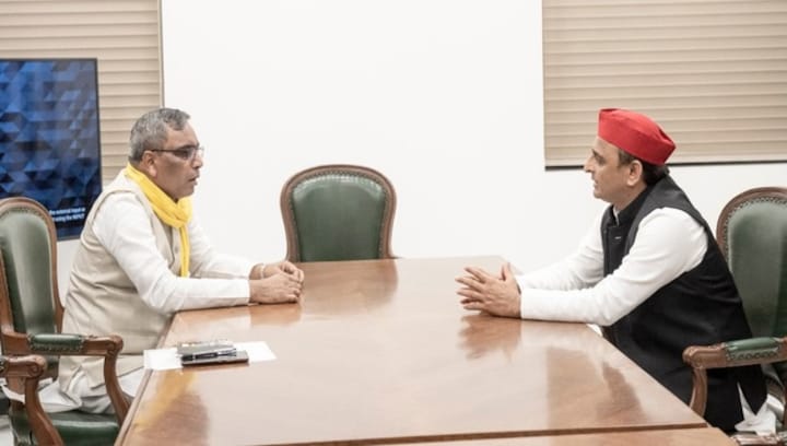 UP Assembly polls: Samajwadi Party joins hand with Om Prakash Rajbhar’s Suheldev Bharatiya Samaj Party
