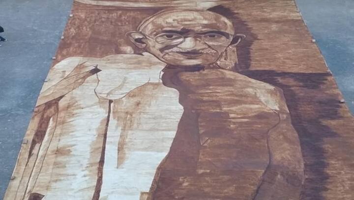 Ongole girl enters Guinness World Records with largest coffee painting of Mahatma Gandhi