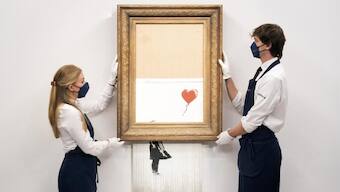 Shredded Banksy artwork, 'Love is in the Bin', could fetch millions at auction