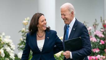 Joe Biden surprises Kamala Harris on her birthday with a bouquet and photo frame; watch it here