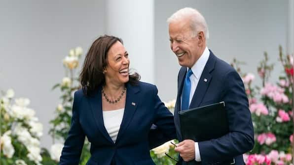 Joe Biden surprises Kamala Harris on her birthday with a bouquet and photo frame; watch it here