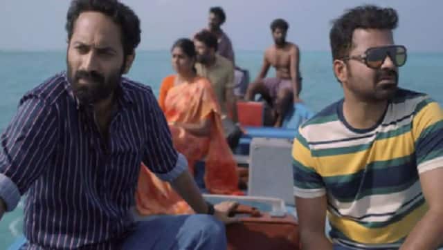 Fahadh Faasil, Vinay Forrt and Nimisha Sajayan in a still from Malik