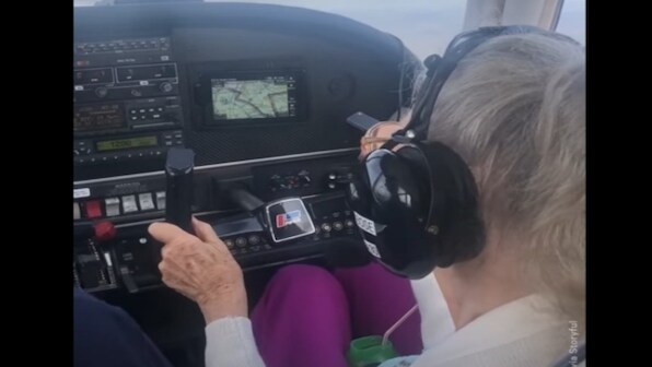 84-year-old ex-pilot with Parkinson's flies plane for last time; watch viral video here