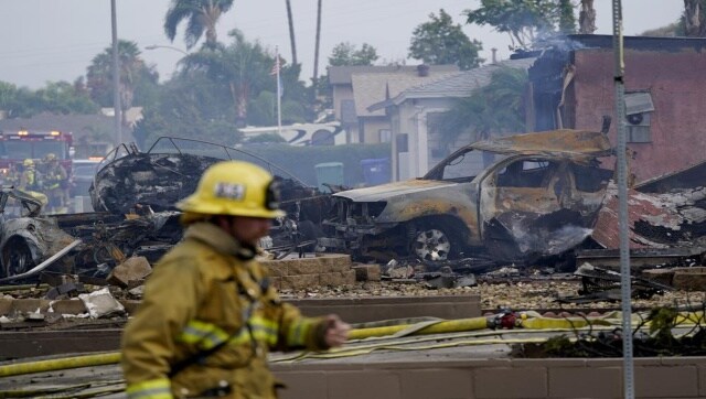 at least two dead after twin engine cessna 340 crashes into california homes