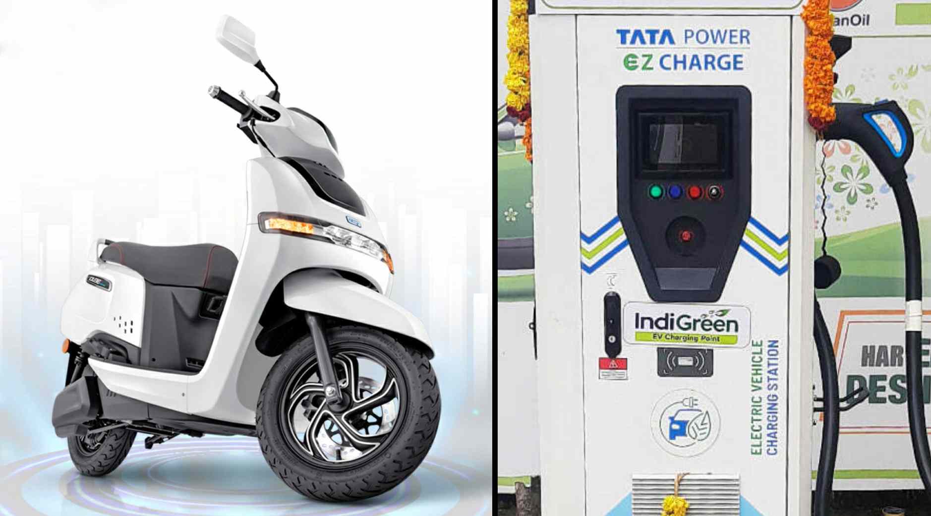 TVS teams up with Tata Power to set up regular and fast charging infra for electric two-wheelers TVS teams up with Tata Power to set up regular and fast charging infra for electric two-wheelers
