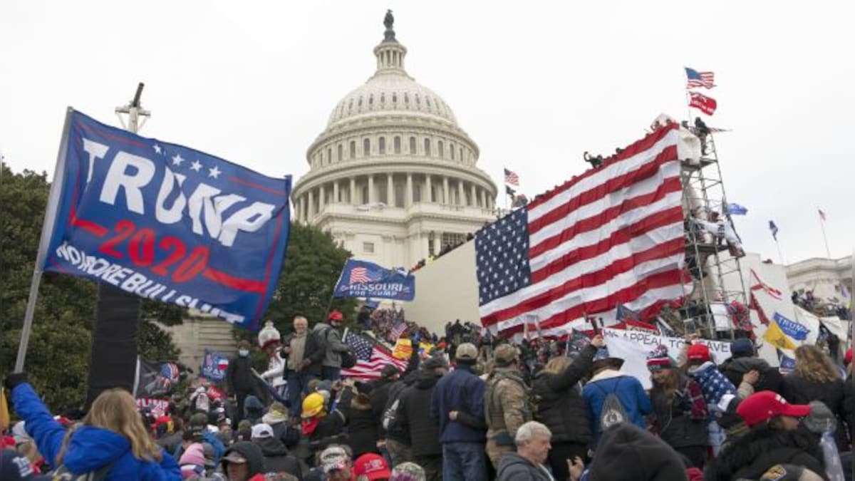 CEO, who threw chair inside US Capitol during 6 January riots, gets 30 days in jail