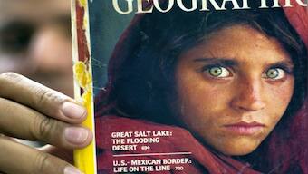 'Afghan girl' from National Geographic cover finds safe haven in Italy