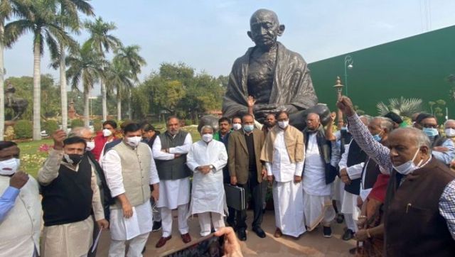 Parliament Winter Session: Opposition stages walkout after Venkaiah Naidu refuses to revoke suspension of 12 RS MPs Parliament Winter Session: Opposition stages walkout after Venkaiah Naidu refuses to revoke suspension of 12 RS MPs