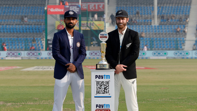 Highlights, India vs New Zealand 1st Test, Full Cricket Score: Hosts 14/1 at stumps, lead by 63