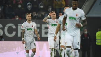 Bundesliga: Goals from Mads Pedersen and Andre Hahn help Augsburg stun leaders Bayern Munich