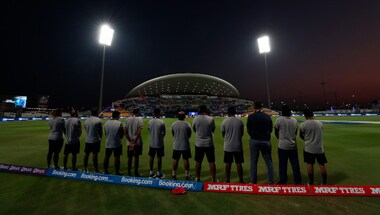 Minute’s silence observed before England-New Zealand semi-final in memory of late Abu Dhabi chief curator
