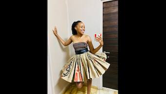 South African woman makes dress from recycled KFC packaging, social media users hail creativity