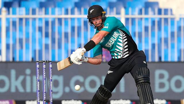 Glen Phillips played a crucial role with an unbeaten knock of 39 runs to lead New Zealand to 163/4. AP 