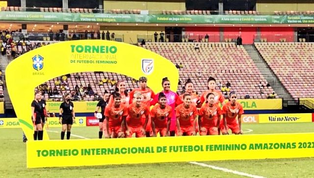 Manisha Kalyan scores against Brazil but India suffer 1-6 defeat Manisha Kalyan scores against Brazil but India suffer 1-6 defeat