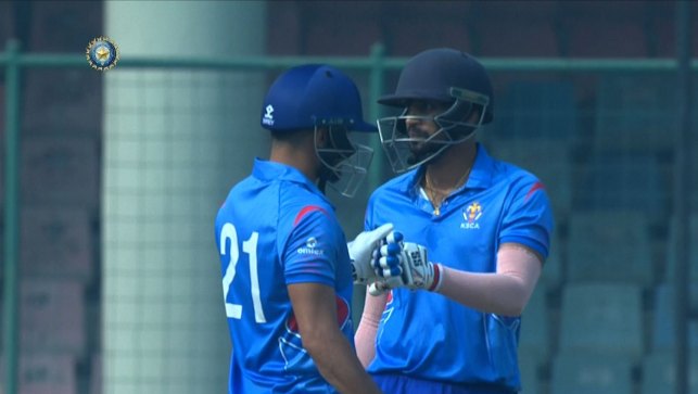 Syed Mushtaq Ali Trophy: Karnataka beat Vidarbha by 4 runs to qualify for final Syed Mushtaq Ali Trophy: Karnataka beat Vidarbha by 4 runs to qualify for final