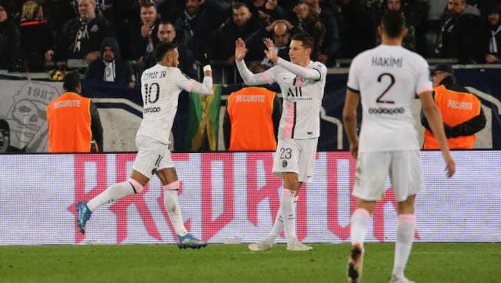 Ligue 1: Neymar strikes twice as PSG hold on to beat Bordeaux