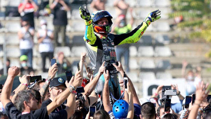 MotoGP 2021: Retiring Valentino Rossi bows out as Francesco Bagnaia wins Valencia Grand Prix
