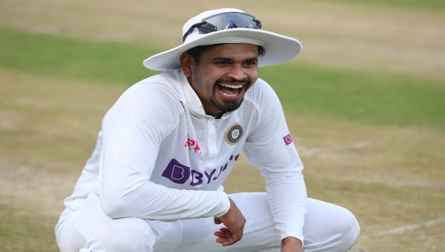Shreyas Iyer on Day 2 of India vs New Zealand test series. Twitter/@BCCI