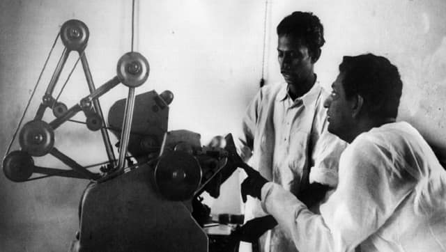 Satyajit Ray with Dulal Dutta