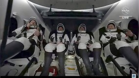 NASA-SpaceX capsule carrying 4 astronauts returns to Earth, ending 200-day space station mission