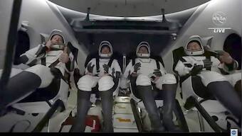 NASA-SpaceX capsule carrying 4 astronauts returns to Earth, ending 200-day space station mission