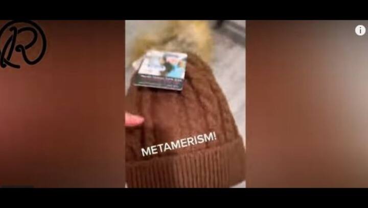 Woman shares video of colour-changing hat; social media users left amazed by optical illusion