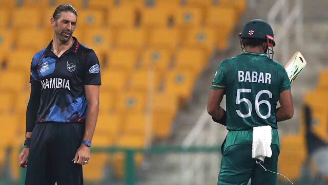 It was only in the 15th over that Namibia got a breakthrough via David Wiese’s dismissal of skipper Babar Azam, breaking a 113-run stand. AP 
