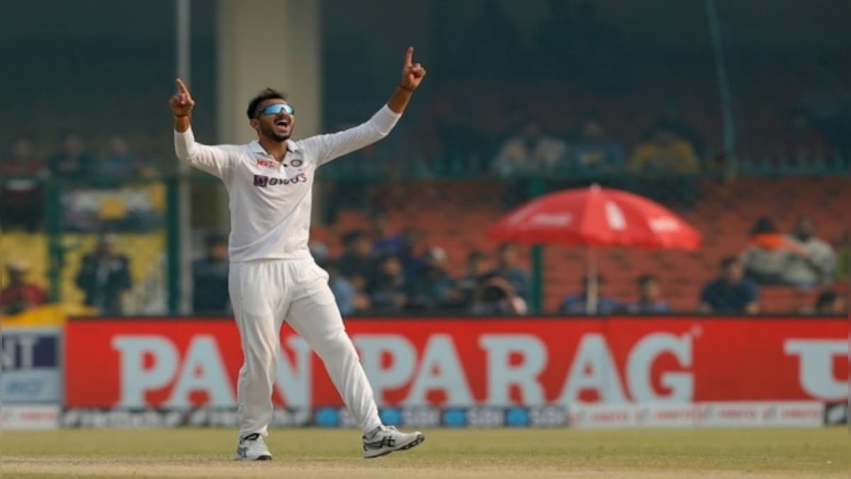 India vs New Zealand: Axar Patel takes five to bowl out Black Caps for 296; hosts 14 for 1 on Day 3