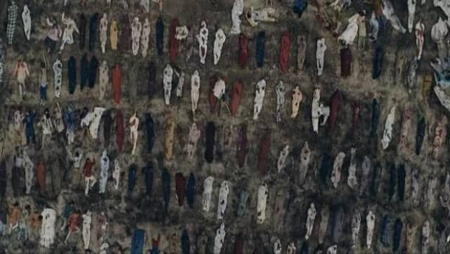 Bodies that were left behind after the massacre.