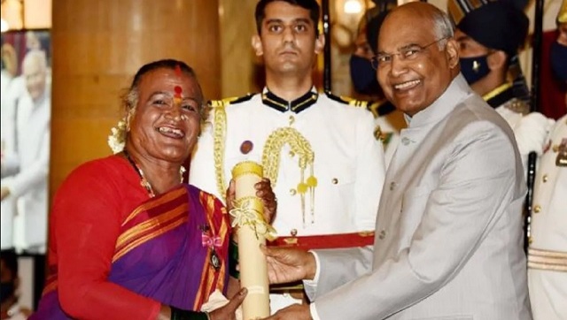 Meet Padma Shri winner Manjamma Jogathi, the first transgender chairperson of Karnataka Janapada Academy Meet Padma Shri winner Manjamma Jogathi, the first transgender chairperson of Karnataka Janapada Academy