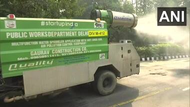 Delhi deploys 114 tankers to sprinkle water to settle dust; higher wind speed flushes out pollution