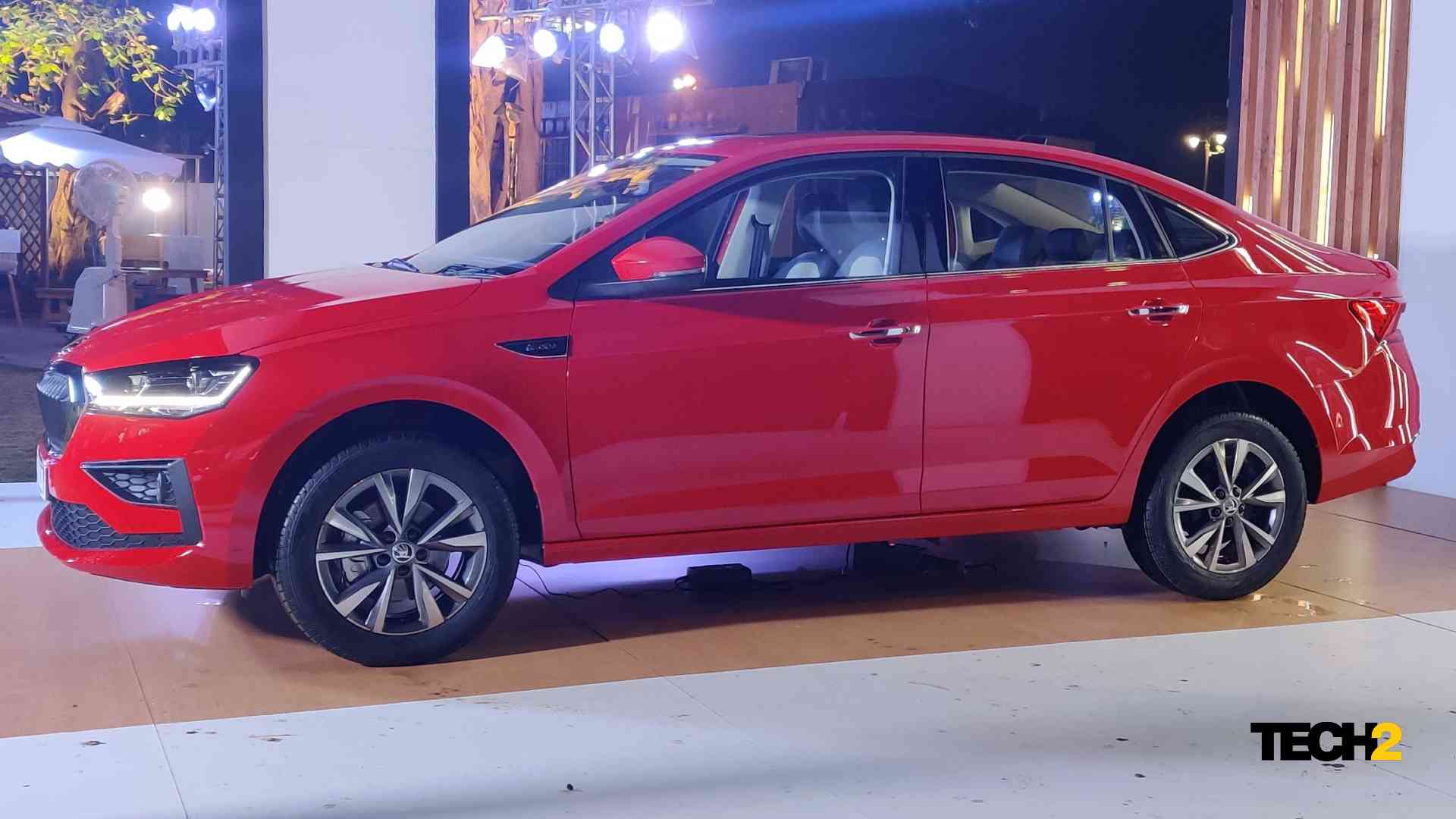 The Slavia is substantially larger than the Rapid, and has the longest wheelbase in its class. Image: Tech2/Amaan Ahmed