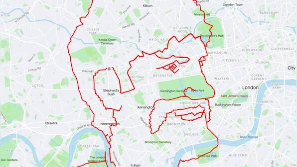 'Pedalling Picasso' breaks Guinness Record by creating 'Mr Movember' on GPS drawing in 12 hours