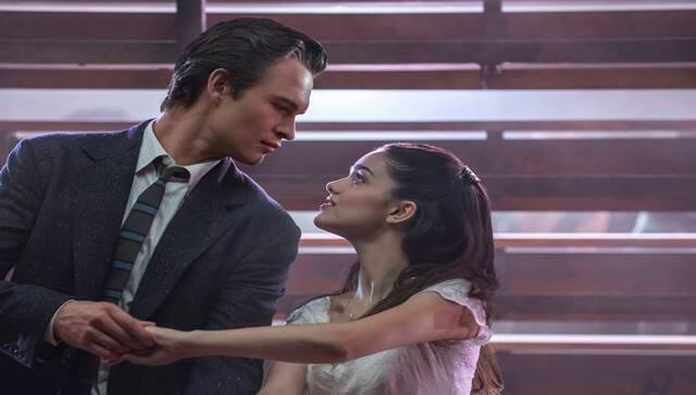 Ansel Elgort as Tony and Rachel Zegler as Maria in 20th Century Studios’ WEST SIDE STORY.