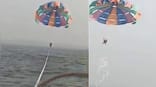 Watch: Two Mumbai women plummet into sea after parasailing rope snaps