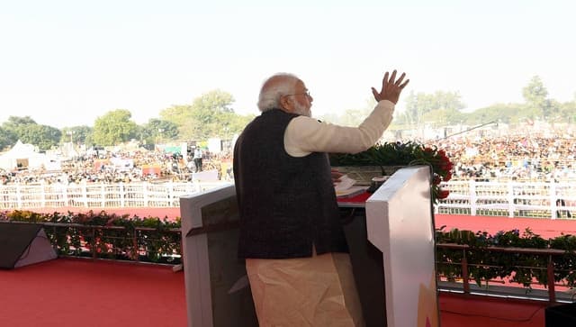 Prime Minister Narendra Modi dedicated multiple projects including an All India Institute Of Medical Science (AIIMS) and a fertiliser plant, to the people of Uttar Pradesh's Gorakhpur district. ANI