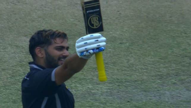 Chasing a stiff 315, Himachal Pradesh, who were playing their maiden Vijay Hazare final, responded in style with the 24-year-old wicketkeeper-batter Shubham Arora making a fine 136 not out with 13 fours and one six. Image Courtesy: @BCCIdomestic