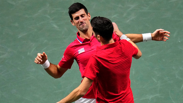 Davis Cup: Novak Djokovic performs double duty as Serbia defeat Kazakhstan to enter semi-finals Davis Cup: Novak Djokovic performs double duty as Serbia defeat Kazakhstan to enter semi-finals