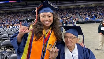 Texas: 87-year-old man graduates along with granddaughter; netizens inspired