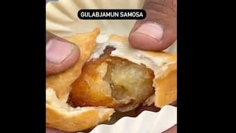 Watch | Bizarre samosa with gulab jamun filling irks the internet; see viral video here
