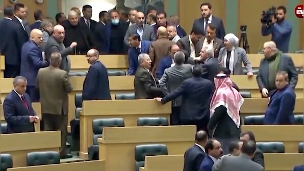 Watch: Jordanian MPs exchange punches in the country's parliament; see video here