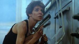 Anne Parrillaud as Nikita in La Femme Nikita (1990).