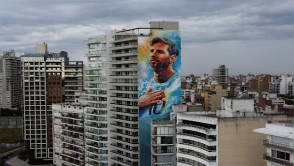 Lionel Messi gets a 69-metre mural in hometown Rosario