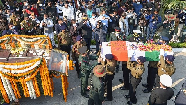 General Bipin Rawat's funeral: India bids farewell as defence chief, his wife are cremated by daughters after full military honours General Bipin Rawat's funeral: India bids farewell as defence chief, his wife are cremated by daughters after full military honours