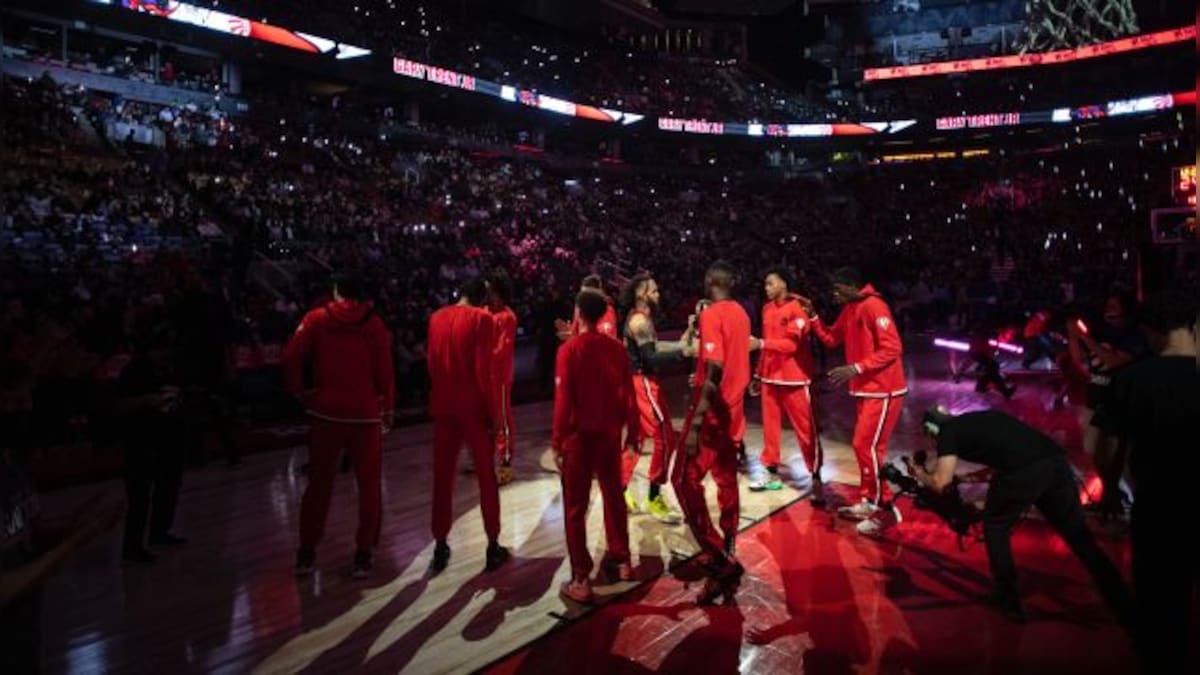 Mother receives hugs from deceased son's basketball teammates, watch emotional video