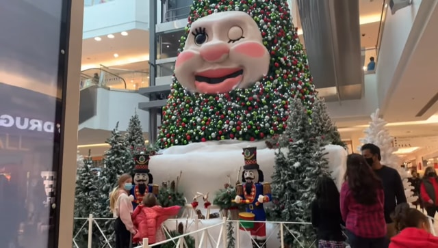 Mall in Canada attracts people with talking Christmas tree; watch viral video here Mall in Canada attracts people with talking Christmas tree; watch viral video here